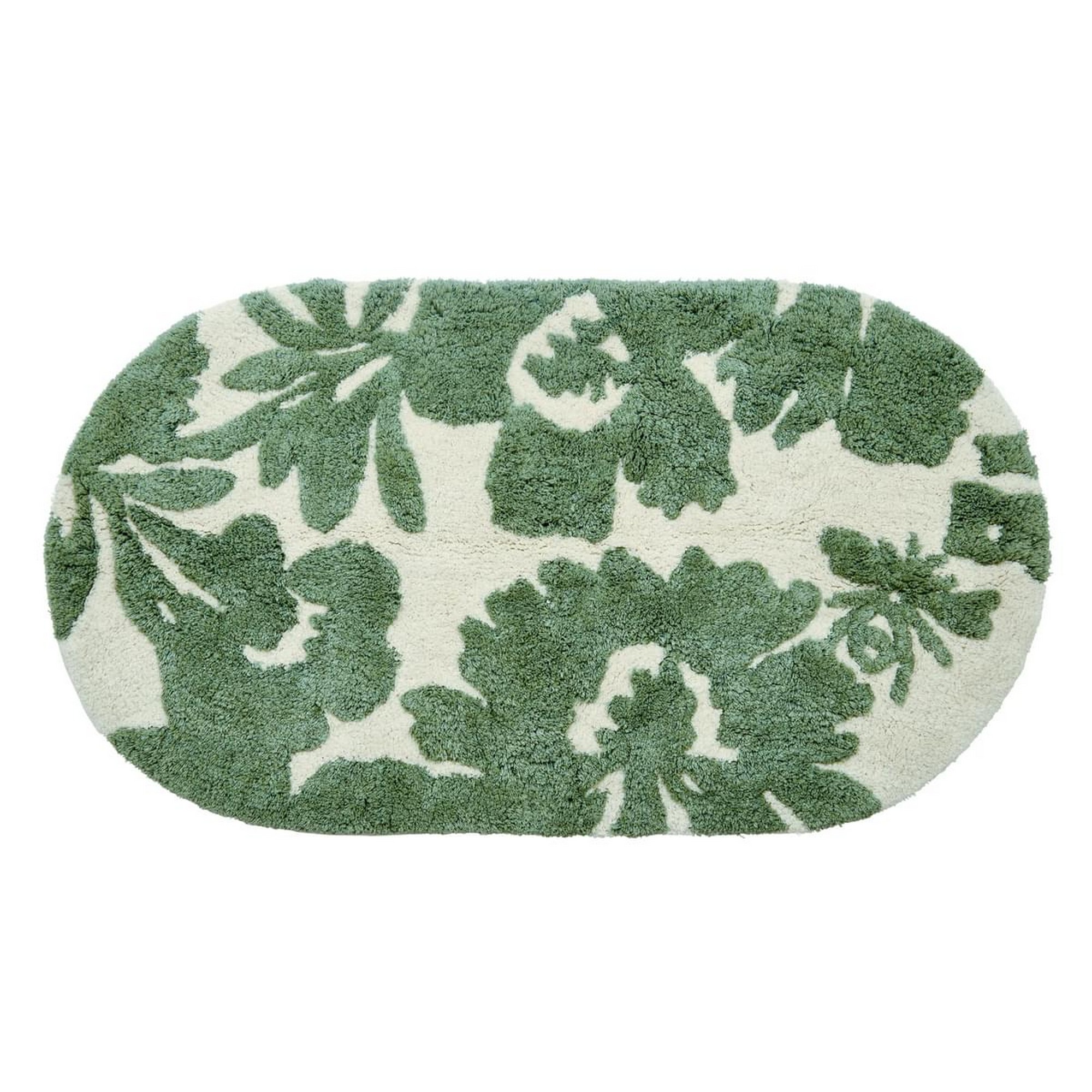 Apiarist Floral Cotton Bath Mat By Joules In Green